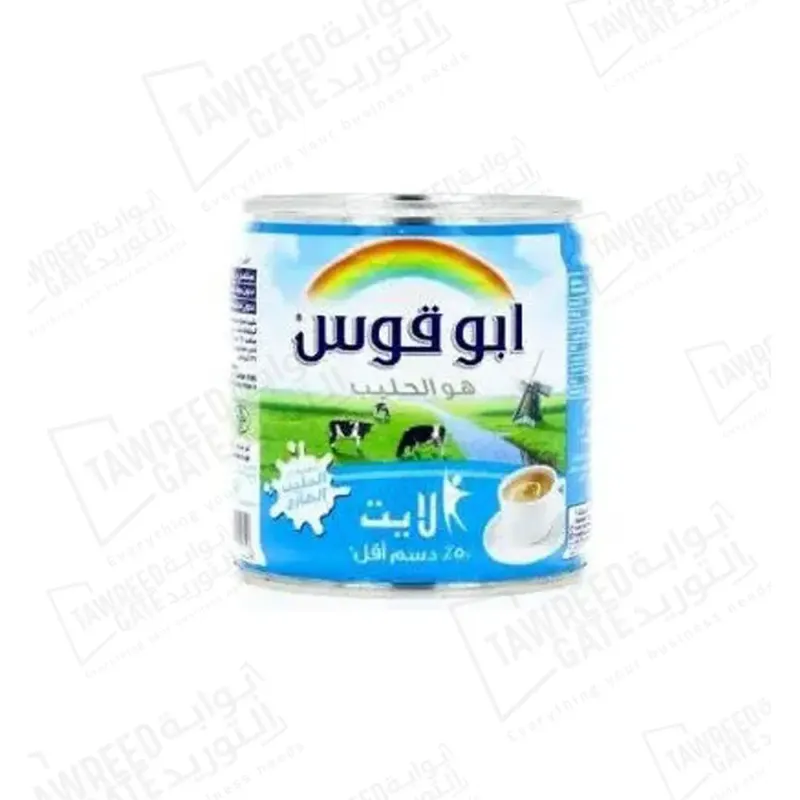أبو قوس حليب مبخر قليل الدسم 170 جم / علبة (كرتونة 48 علبة)