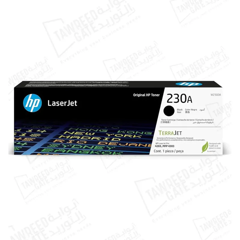 عبوة حبر اتش بي ليزرجيت (W2300A) 230A أسود