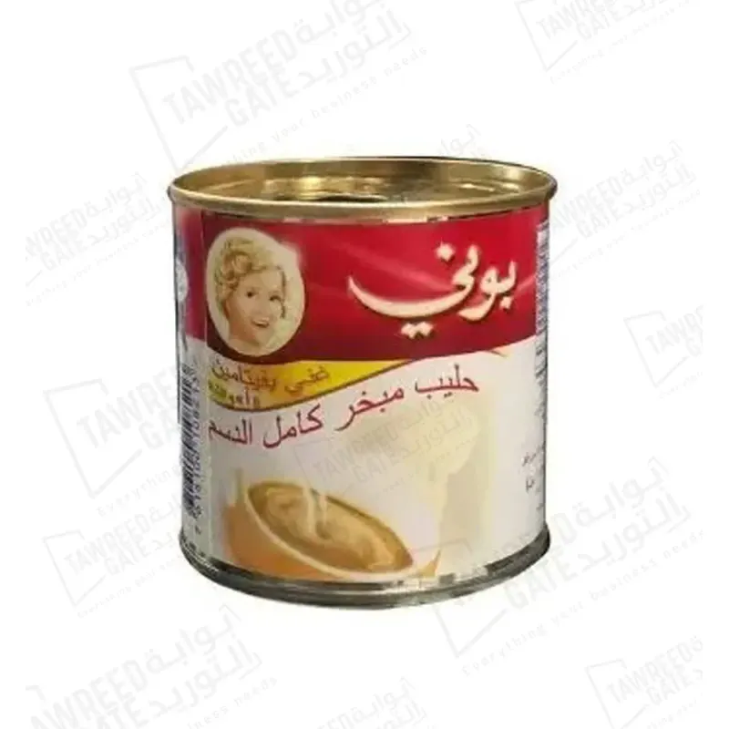 بوني حليب مبخر كامل الدسم 170 جم (كرتونة 96 علبة)
