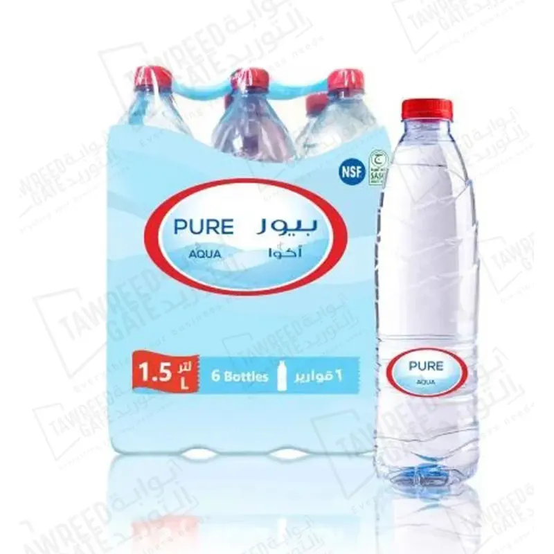 بيور أكوا مياه 1.50 لتر 6 عبوة / كرتونة