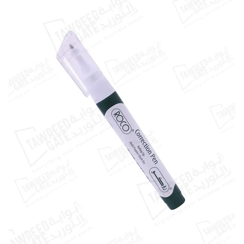 روكو قلم تصحيح 8 مل رأس معدني (RQ-27003BX)(الباكيت 12قطعة)