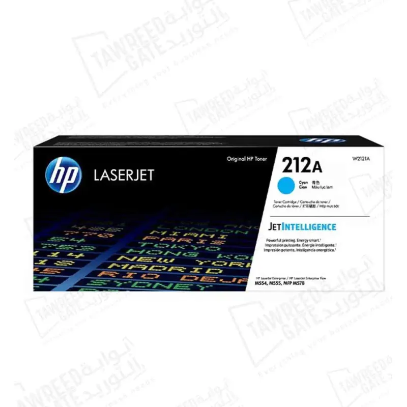 عبوة حبر اتش بي ليزرجيت (W2121A) 212A ازرق سماوي