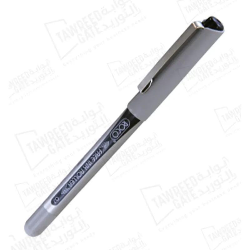 روكو قلم حبر سائل فري إنك رولر برأس مدبب 0.5 مم أسود (RQ-28516BLK)